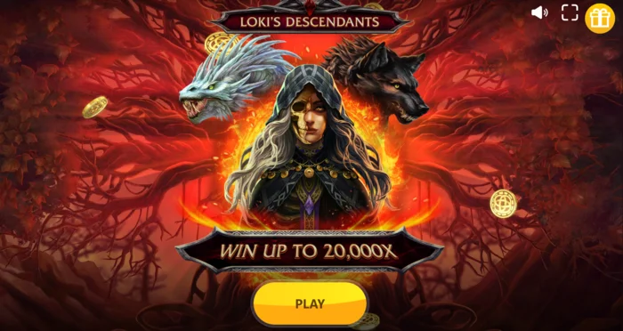 Loki's Descendants - pantalla principal con carretes 3-4-3-4-3